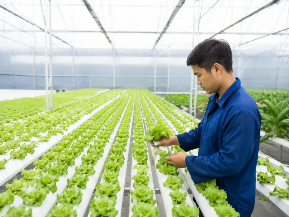 Bà con xem hàng tại cửa hàng